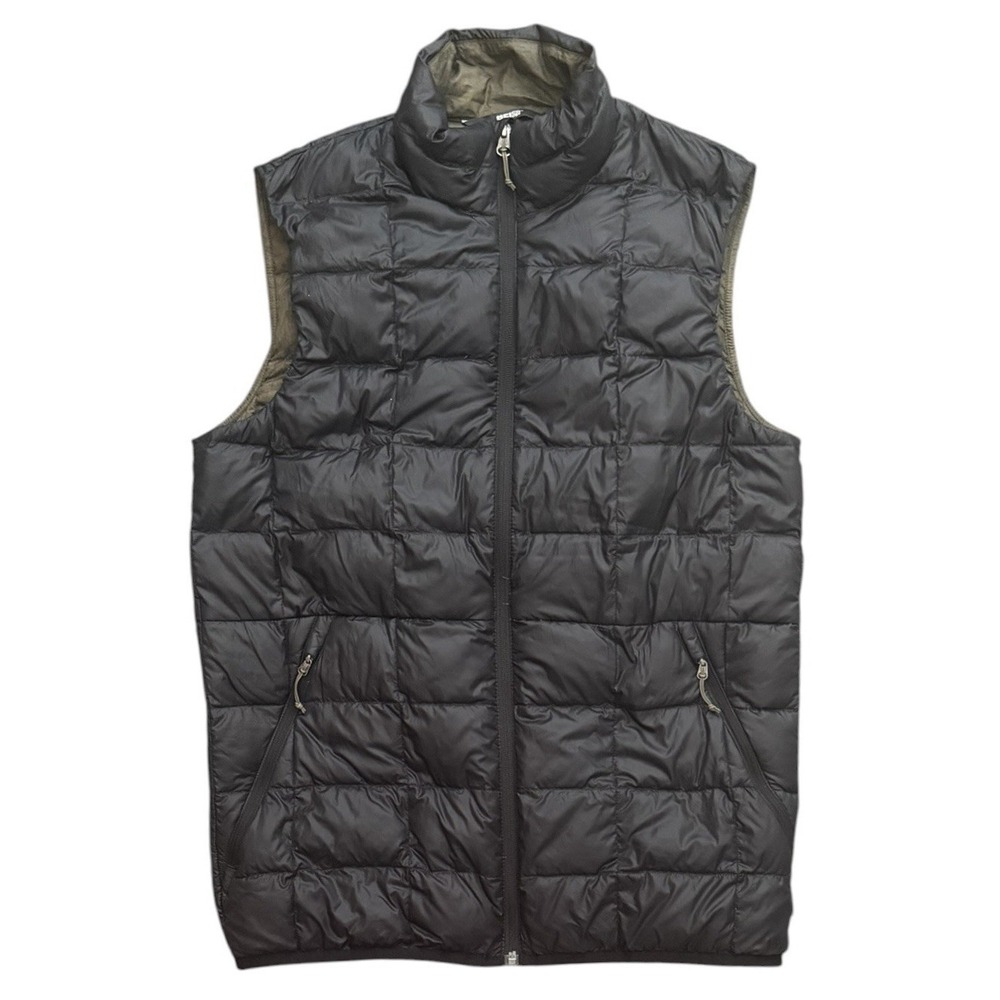 REI Co-op Down Vest Mens Small Black 650 Fill Puffer Packable Hiking Outdoors